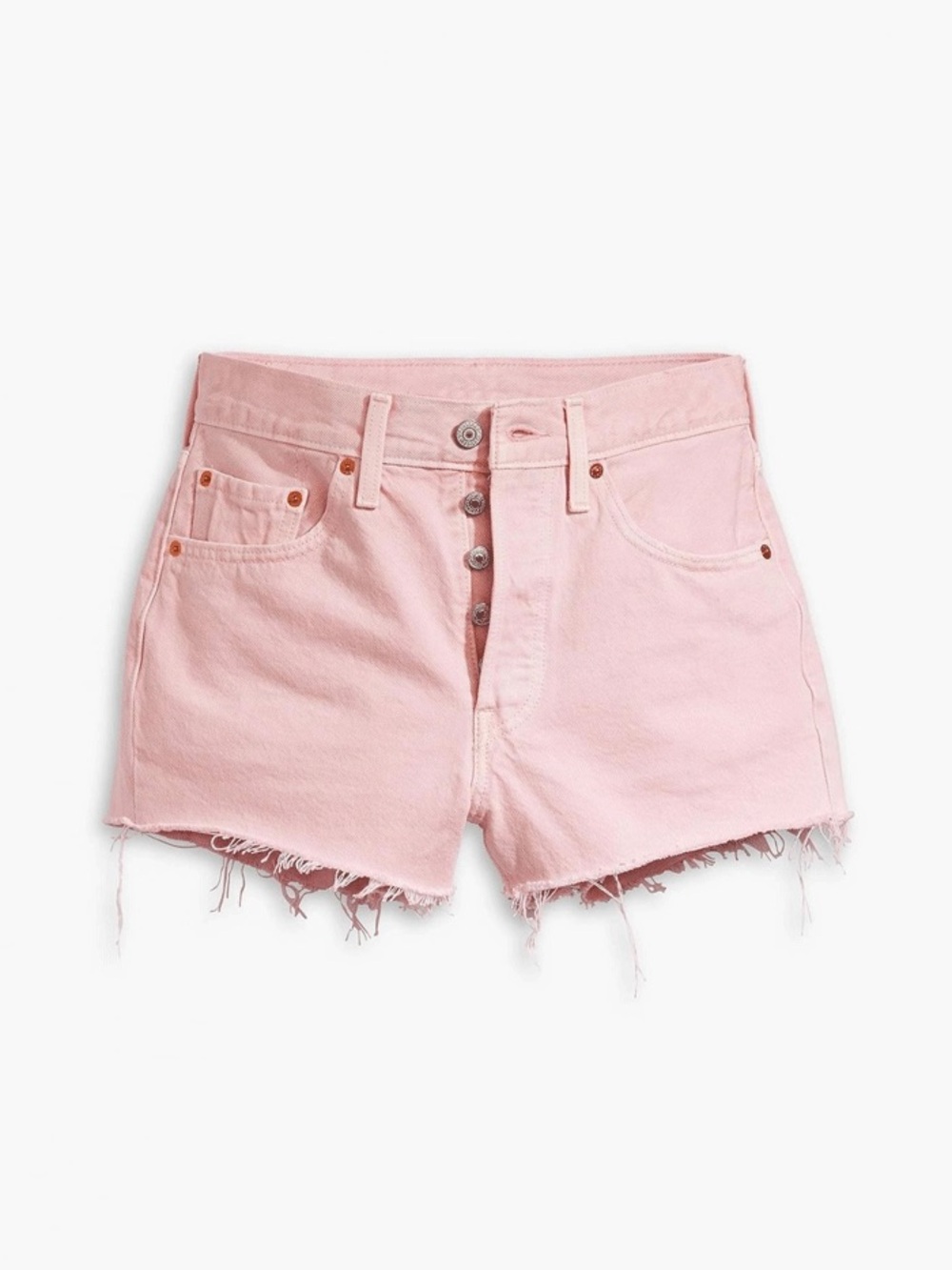LEVIS 501 Pink Denim Jean Shorts - Size 25